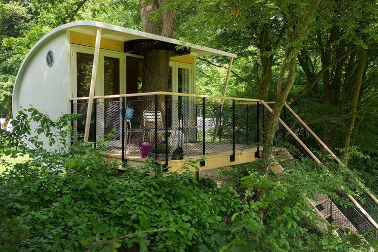 Bijzondere Overnachting Slapen in een boomhut Buytenplaets Suydersee14