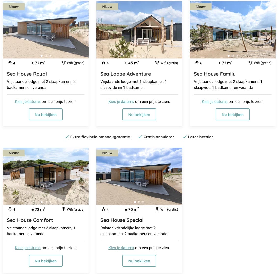 Bijzondere Overnachting aan zee Roompot Qurios Bloemendaal 1